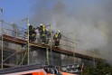 Dachstuhlbrand Koeln Poll Geislarerstr P214